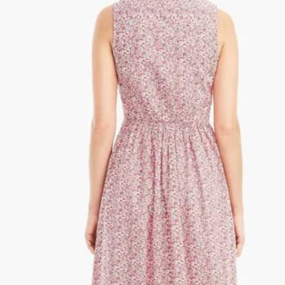 J.Crew Sleeveless Ruffle-Neck Midi in Liberty® Chamomile Floral Dress - Size 4 - Picture 3 of 8